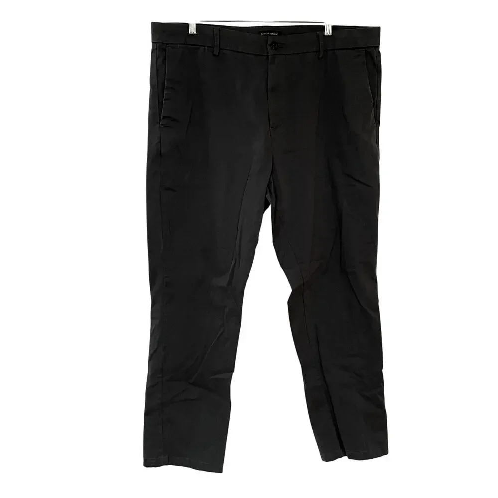 Banana Republic gray pants men's trousers 40 x 32 cotton blend work pants